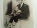 Hank Williams Sr and Jr Father and Son in Lap Original 50s Publicity Photo