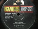 Elvis Presley- Surrender/ Lonely Man - RCA 37-7850- Compact Single 33- Listen