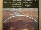 REGIS PASQUIER / ROLAND PASQUIER /PENNETIER Schubert trios HARMONIA MUNDI NM