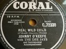 JOHNNY O'KEEFE- SHAKE BABY SHAKE / REAL WILD CHILD 78