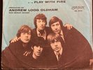 ROLLING STONES PLAY WITH FIRE/THE LAST TIME  1965 W/SLEEVE 45-9741 45 RPM