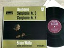BRUNO WALTER 9.Symphony BEETHOVEN 1stPress PHILIPS HI-FI STEREO 2LP MINT