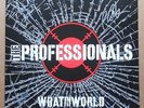 THE PROFESSIONALS AUTOGRAPHED WHAT IN THE WORLD LP VINYL SEX PISTOLS PUNK Oi