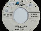 Teen Rockabilly 45 VINCE EVERETT Such A Night ABC-PARAMOUNT promo HEAR
