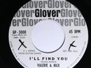 Valerie & Nick Their 1st Record AKA Ashford and Simpson Promo GLOVER 3000 VG+ 45