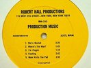 ROBERT HALL PRODUCTION MUSIC LP 1970s lounge funk samples  #3571