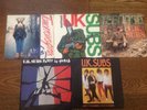 5 x UK SUBS coloured vinyl 7