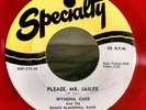 WYNONA carr PLEASE mr. JAILER specialty RED vinyl vg+ LISTEN