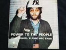 JOHN LENNON POWER TO THE PEOPLE/ TOUCH ME 45 WITH PS MINT + BEATLES