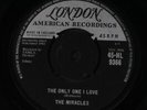 MIRACLES: Ain't It Baby / The One I Love 45 (UK, nice VG plays well) Soul