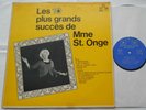 MME ST. ONGE Les 10 plus grands succes..CANADA 1966 TONY ROMAN WEIRD PRIVATE LP