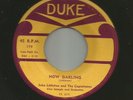 DOOWOP R&B - JOHN LITTLETON & the CAPISTRANOS -  NOW DARLING  -HEAR -1958 DUKE