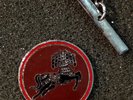 GEORGE HARRISON Dark Horse (Original 1970's US promotional Dark Horse logo pin