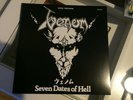 VENOM SEVEN DATES OF HELL DOUBLE LP JAUNE LIVE 1984