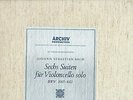 ARCHIV STEREO ED1 - FOURNIER CELLO - BACH 6 VIOLONCELLO SUITES COMPLETE 3LP - NM