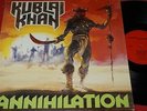 KUBLAI KHAN Annihilation / German LP 1987 SHARK RECORDS SHARK 001