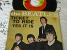 The Beatles-Ticket To Ride/Yes It Is-Vinyl 45 w/Picture Sleeve