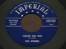 Spiders 45 You're the One Didn't Want to Do It Imperial R&B Doo wop VG++