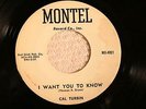 DOOWOP CAL TURBIN I Want You To Know MONTEL 4001 LOUISIANA ARTIST  LISTEN