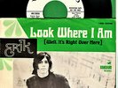 ERIK LOOK WHERE I AM FOLK PSYCH PICTURE SLEEVE PROMO 45 RPM RECORD