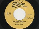 STARDAY Custom Rockabilly LUCKY WRAY It's Music She Says/Sick & Tired M- HEAR