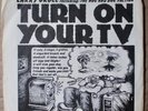 Larry Groce R. Crumb 45 Picture Sleeve Turn on Your TV/Hog and Dog 1977 W.B.