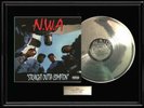 NWA N.W.A.RARE WHITE GOLD SILVER PLATINUM TONE RECORD LP VINYL ALBUM NON RIAA