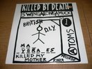 KILLED BY DEATH BRITISH DIY LP - rare UK punk comp London PX Petticoats