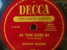 78rpm Humphrey BOGART CASABLANCA Theme DOOLEY WILSON Black pianist movie 78