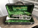 1922 C.G. Conn Victor Cornet Trumpet Opera Glass Tuner W/ Case & Mouthpiece NICE