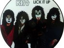 KISS 'Lick It Up' rare promo picture-disc vinyl LP, MAKE UP SLEEVE