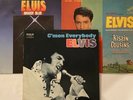 Elvis Presley LPs - Moody Blue, C'mon Everybody, Kissin' Cousins