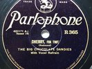 THE BIG ACES ‘CHERRY’ 1928 RACIALLY-MIXED JAZZ CLASSIC PARLOPHONE R365 E+ COPY