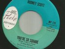 ROCKABILLY bw TEEN - RODNEY SCOTT - YOU'RE SO SQUARE  -HEAR -1962 MR. PEEKE