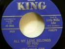 Little WILLIE JOHN 45 All Around the World / All my love KING soul r&b    JF 577
