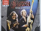 Saxon Never Surrender LP live Italia 1981 vinilo rojo