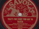 78-JAZZ/BLUES-RUBBERLEGS WILLIAMS/MILES DAVIS-THAT'S THE STUFF YOU GOT TO WATCH