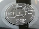 THE BEATLES 1964 UK 45  PLEASE PLEASE ME   SOLD IN U.K. TEXT  CAPITAL RIM TEXT