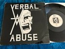 RARE 1984 VERBAL ABUSE JUST AN AMERICAN BAND LP VG+ BITZCORE PUNK HARDCORE KBD