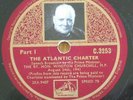 WINSTON CHURCHILL WW2 THE ATLANTIC CHARTER HMV 3 Disc Set Broadcast Complete
