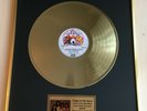 Queen - A Night At The Opera Custom 24k Gold Vinyl Record In Wall Hanging Frame