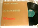 DON CHERRY & ED BLACKWELL El Corazon ECM 1230 vinyl LP