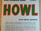 NM LP ALLEN GINSBERG – reads HOWL MONO 1959 Red Vinyl  Fantasy #7006