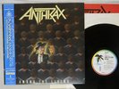ANTHRAX AMONG THE LIVING ISLAND R28D-2063 Japan OBI VINYL LP