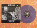 NIRVANA Bleach LP PURPLE MARBLE VINYL Sub Pop 1989/1992 Reissue GRUNGE
