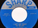 black gospel HARMONIZING FIVE nobody but the lord _ glorious voice of god R&B 45