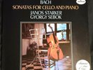 Bach Sonatas Cello & Piano.JANOS STARKER Mercury SRI 75104 Golden Imports LP EX