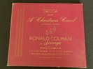 Decca Presents A Christmas Carol by Dickens w/ Ronald Colman - 3 Record Set #290