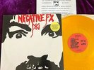 RARE 1985 NEGATIVE FX S/T LP 1/500 ATKINS AMBER GOLD WAX EX+ PUNK HARDCORE KBD