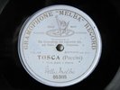 78rpm NELLIE MELBA sings TOSCA - Mauve single-sided G&T 1907